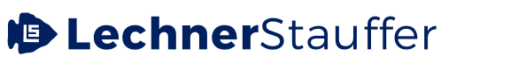 Lechner & Stauffer Dark Blue Arrowhead Logo